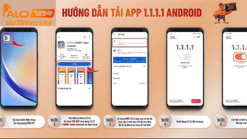 Cách tải ứng dụng truy cập link ALO789 bị chặn trên Android